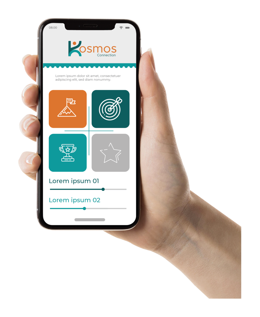 Aplicación Kosmos Connection en móvil